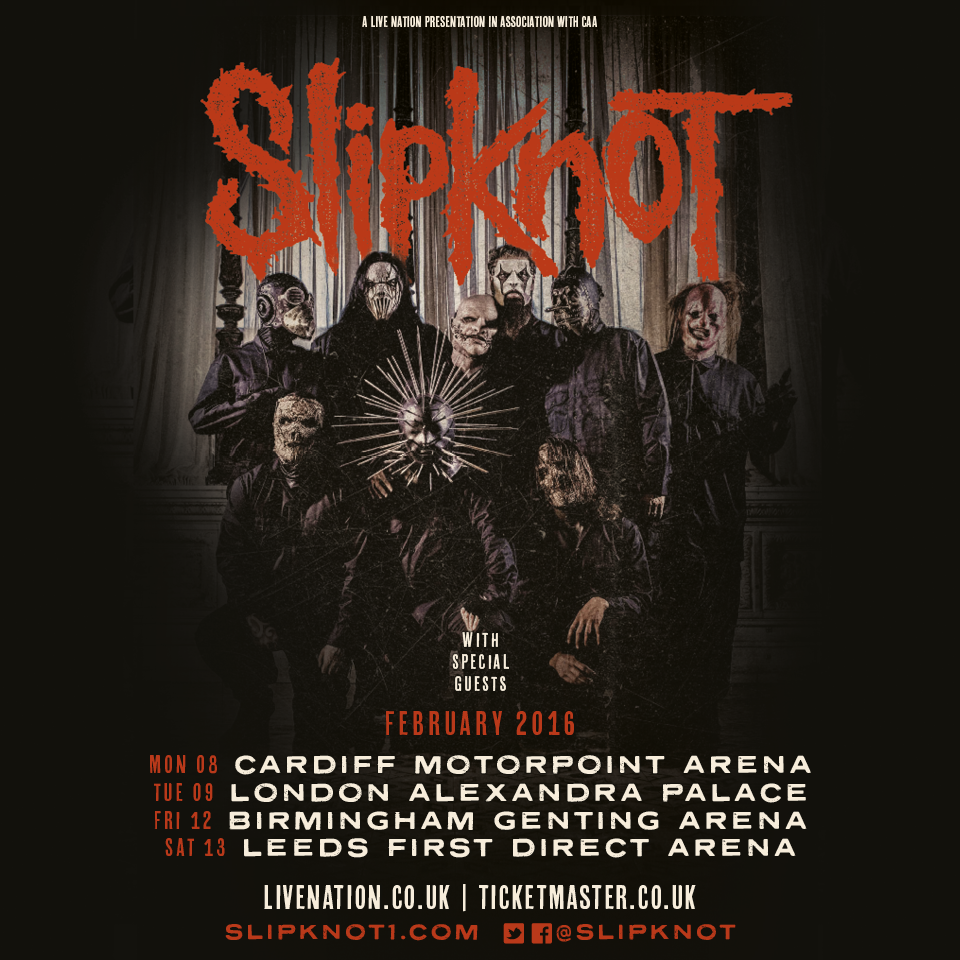 slipknot 2016 tour
